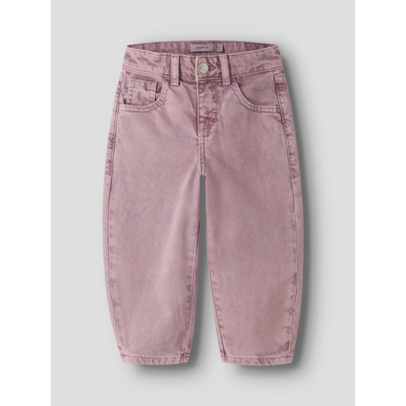 NAME IT MINI pige - Bella barrel denim jeans - Wild Ginger