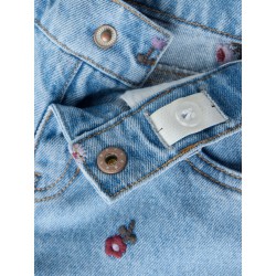 NAME IT MINI pige - Rose wide jeans - Medium Blue Denim