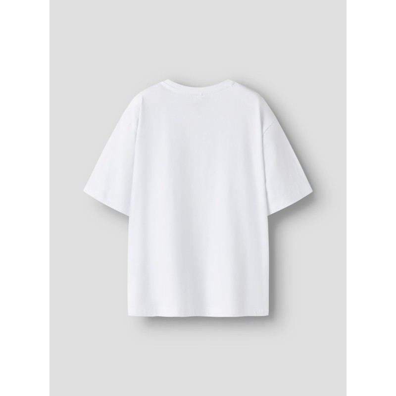 NAME IT KIDS dreng - Sena Minecraft T-shirt - Bright White