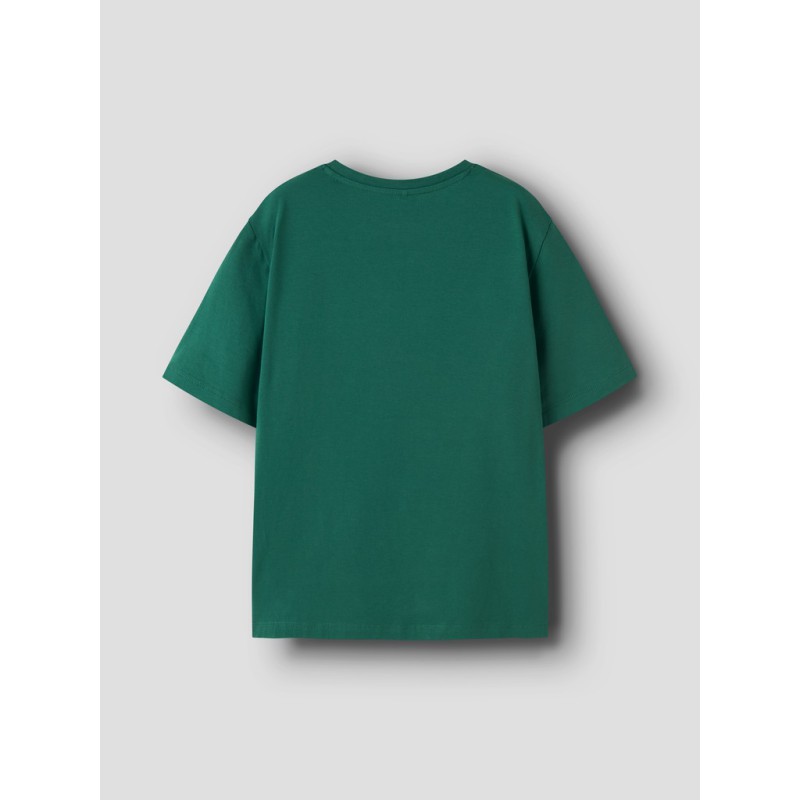 NAME IT KIDS dreng - Sena Minecraft T-shirt - Evergreen