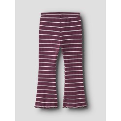 NAME IT MINI pige - Folena slim bootcut leggings - Mauve Wine
