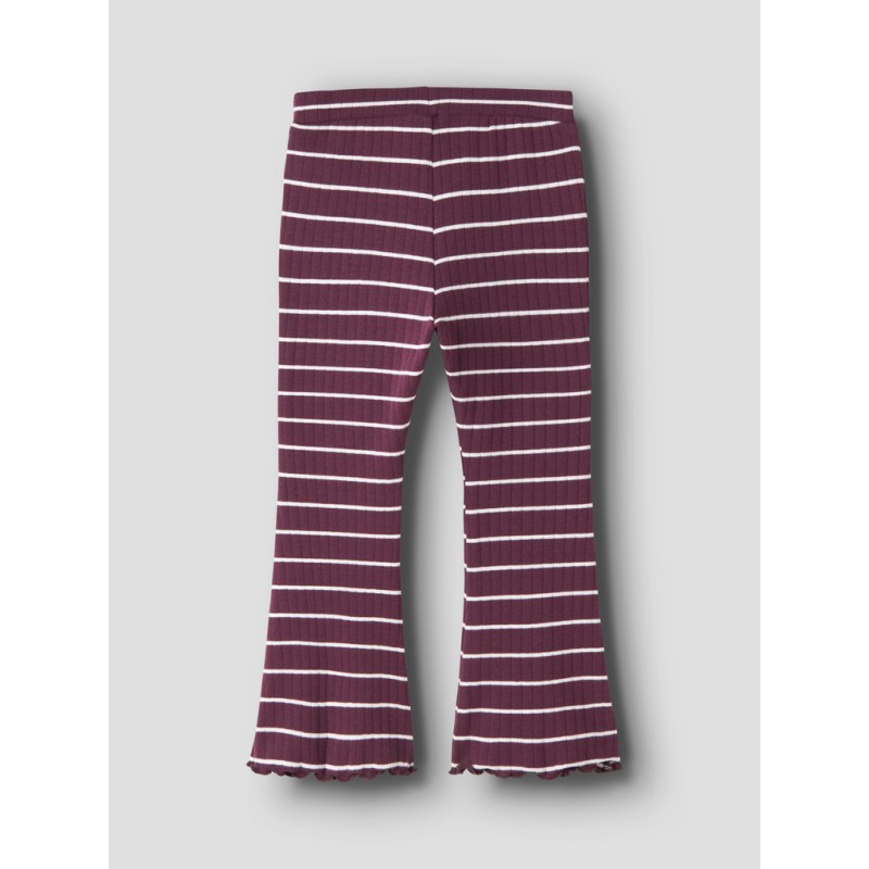 NAME IT MINI pige - Folena slim bootcut leggings - Mauve Wine