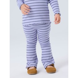 NAME IT MINI pige - Folena slim bootcut leggings - Lavender Icing