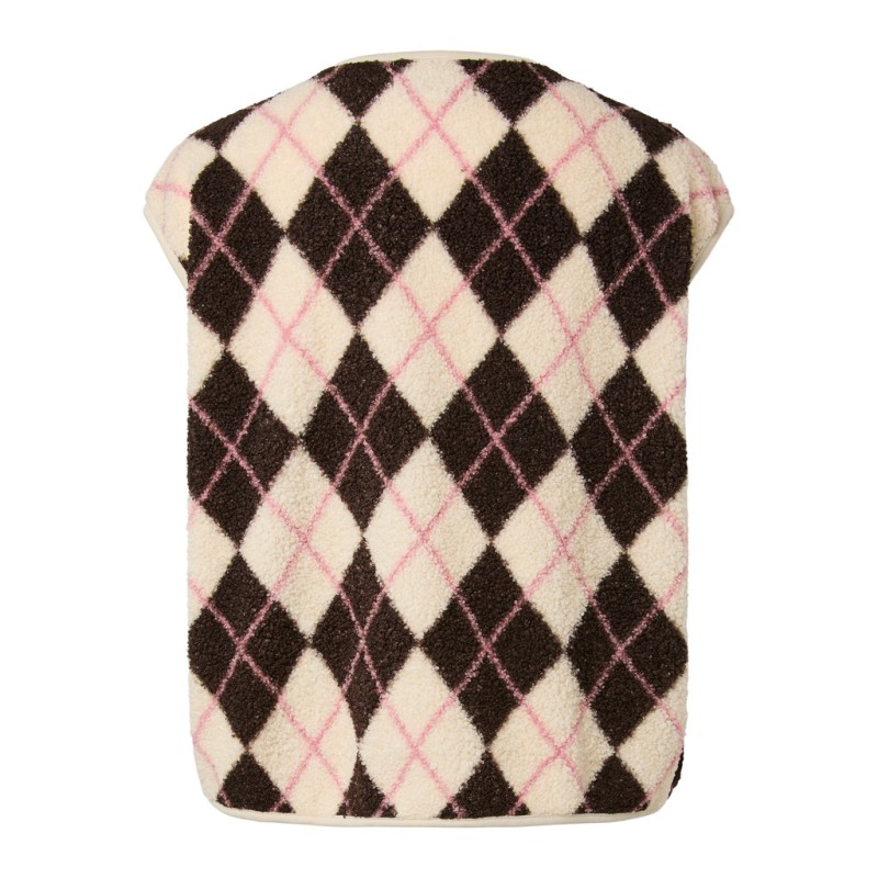 PIECES Katty teddy vest - Birch