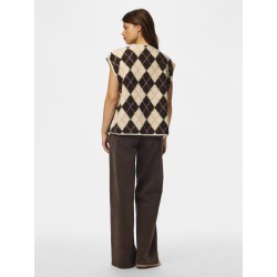 PIECES Katty teddy vest - Birch