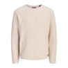 JACK & JONES Blumason striktrøje - Silver Lining