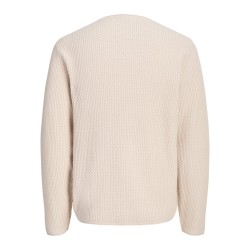 JACK & JONES Blumason striktrøje - Silver Lining