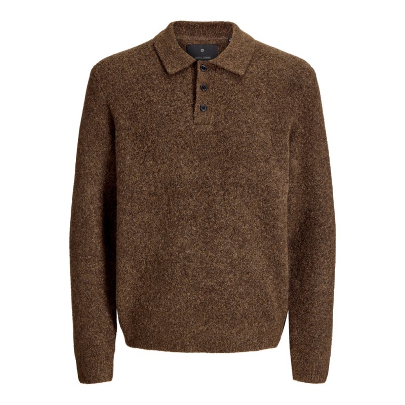 JACK & JONES Blasimon souffle strikpolo - Chocolate Torte