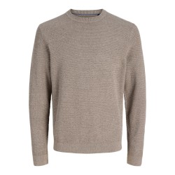 JACK & JONES Riley langærmet striktrøje - Morel