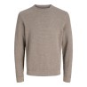 JACK & JONES Riley langærmet striktrøje - Morel
