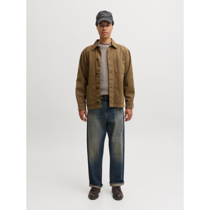 JACK & JONES Riley langærmet striktrøje - Morel