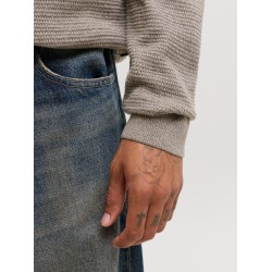 JACK & JONES Riley langærmet striktrøje - Morel