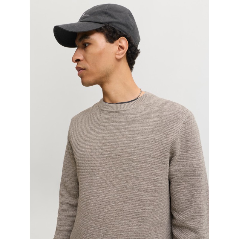 JACK & JONES Riley langærmet striktrøje - Morel