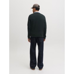 JACK & JONES Riley langærmet striktrøje - Scarab