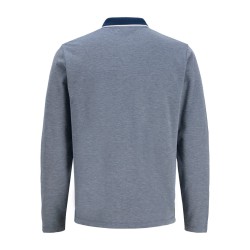 JACK & JONES PLUS Blualves langærmet polo - Insignia Blue