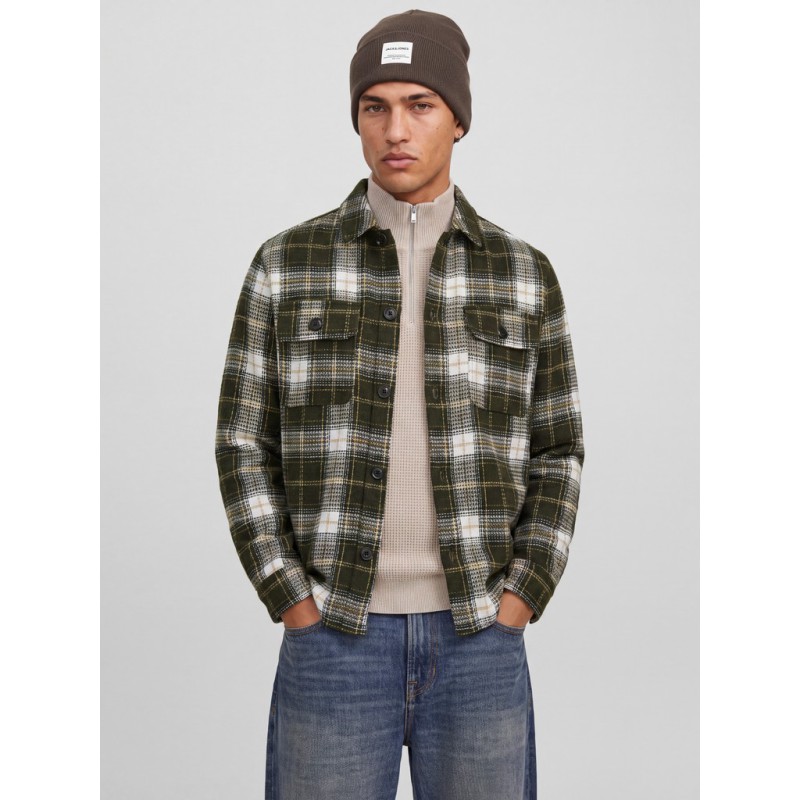 JACK & JONES Regent structure overshirt - Rosin