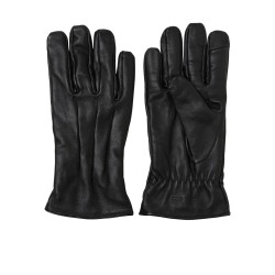 JACK & JONES Montana læderhandsker - Black