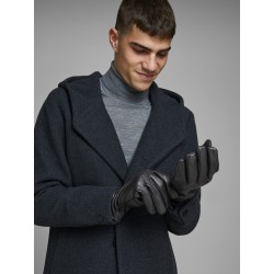 JACK & JONES Montana læderhandsker - Black