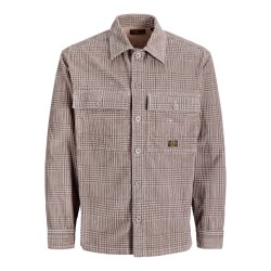 JACK & JONES PLUS Bluoliver corduroy overshirt - Plaza Taupe