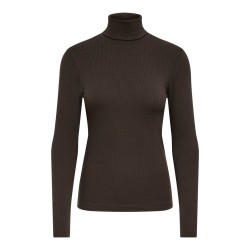 JDY Reno highneck bluse - Mulch
