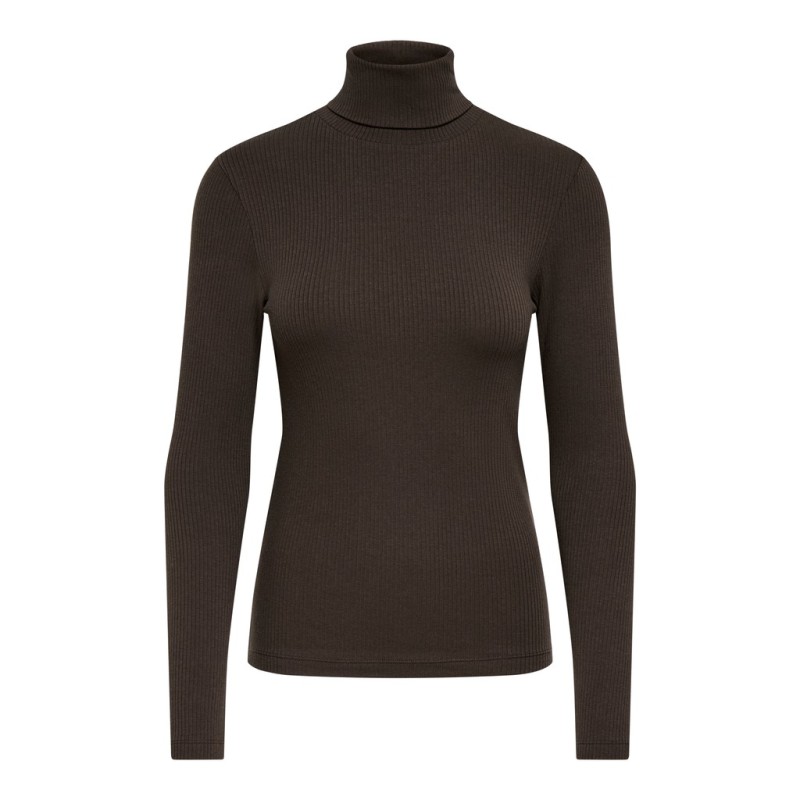 JDY Reno highneck bluse - Mulch
