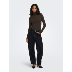 JDY Reno highneck bluse - Mulch