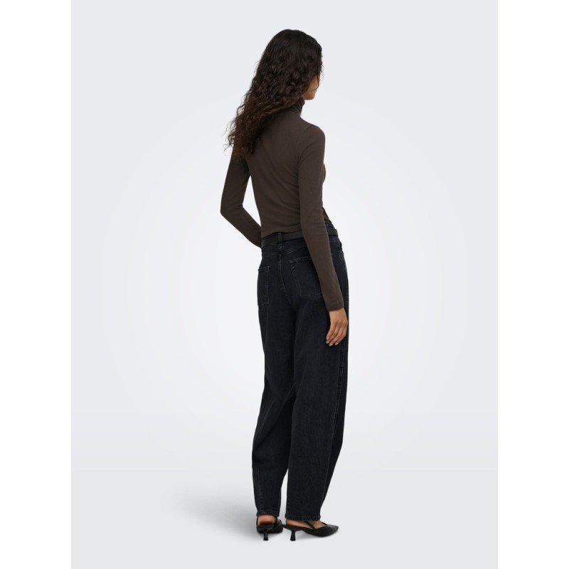 JDY Reno highneck bluse - Mulch
