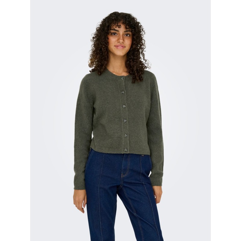 JDY Chloe strikcardigan - Kambaba / Melange