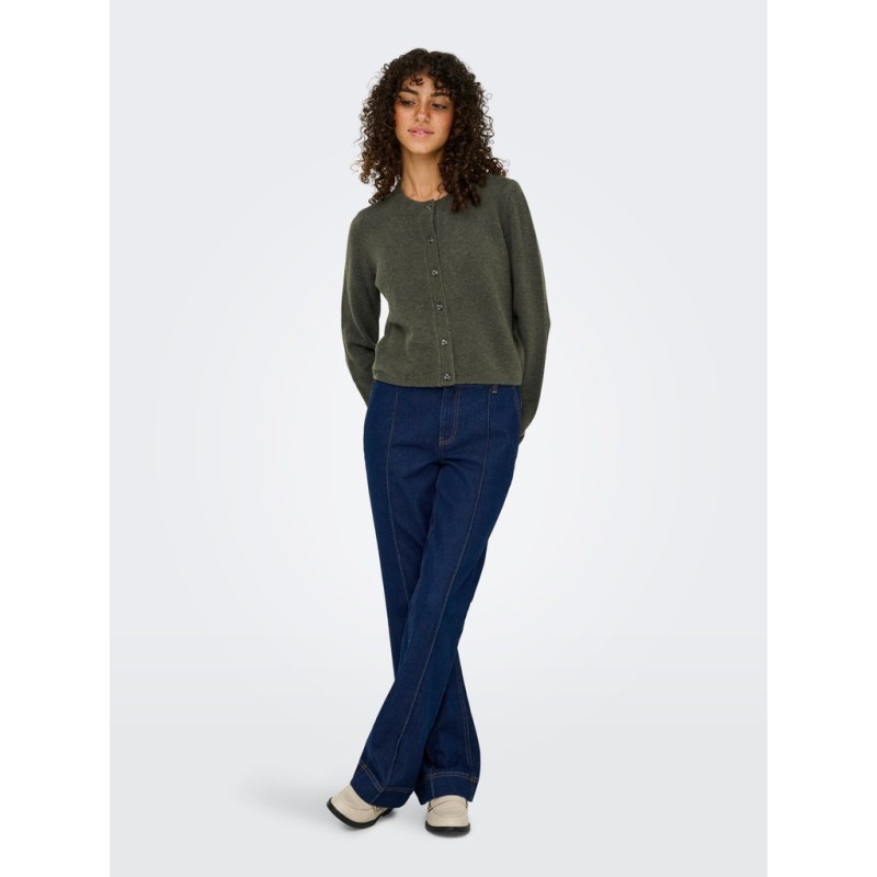 JDY Chloe strikcardigan - Kambaba / Melange