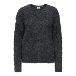 JDY Emmy strik pullover - Dark Grey Melange