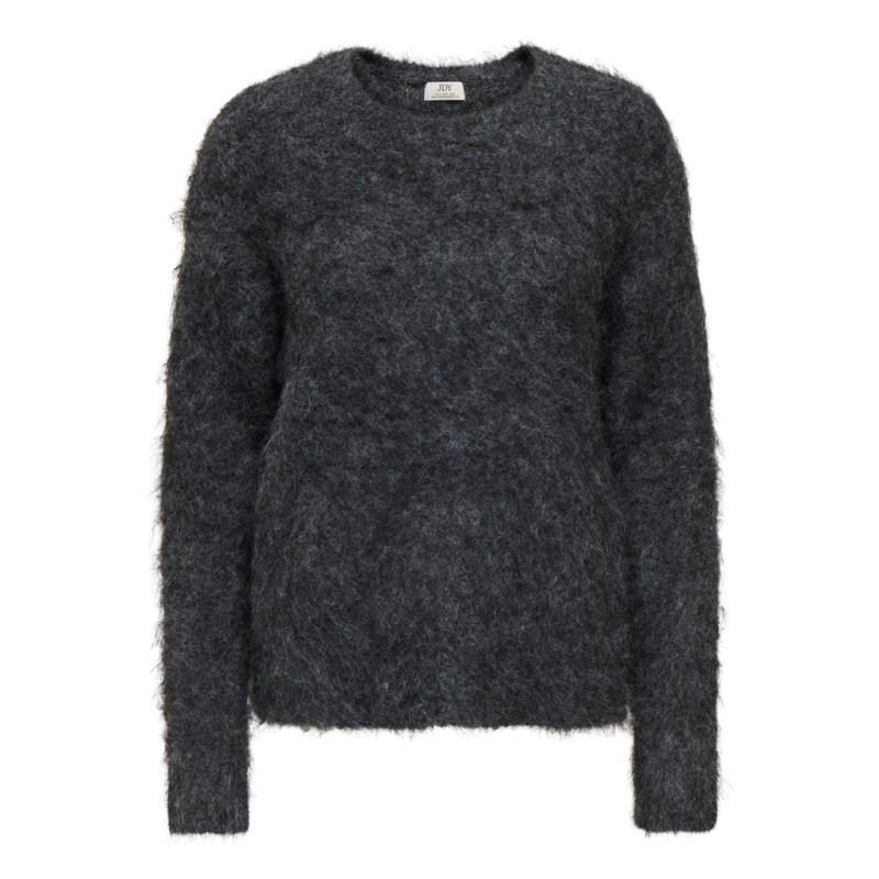 JDY Emmy strik pullover - Dark Grey Melange
