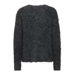 JDY Emmy strik pullover - Dark Grey Melange