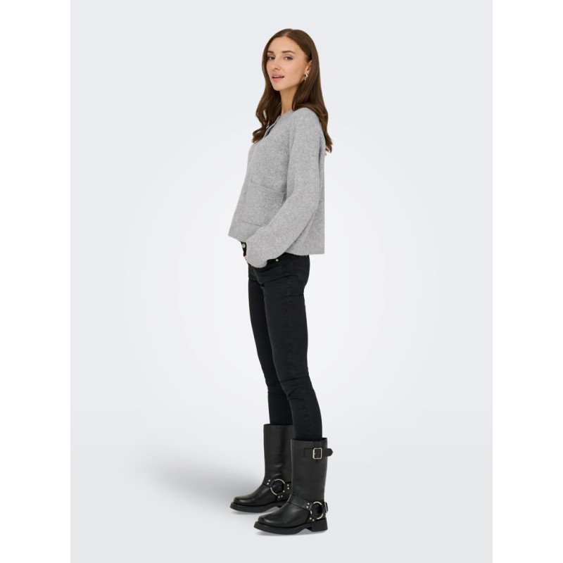 ONLY Piemonte strikcardigan - Light Grey Melange