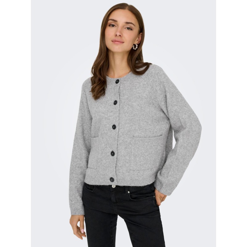 ONLY Piemonte strikcardigan - Light Grey Melange