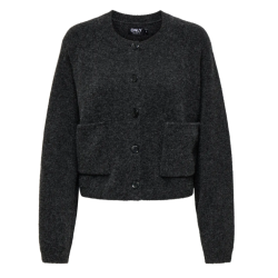 ONLY Piemonte strikcardigan - Dark Grey Melange