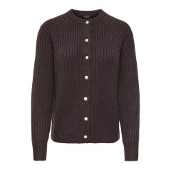 ONLY Kalibu strikcardigan - Chocolate Brown