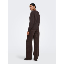 ONLY Kalibu strikcardigan - Chocolate Brown
