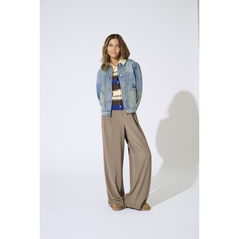 ONLY Svea bukser - Walnut / Melange