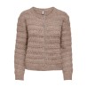 ONLY Cabala cabel strikcardigan - Mocha Meringue