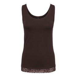 ONLY Live love tanktop - Chocolate Torte / Lace