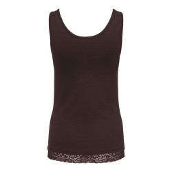 ONLY Live love tanktop - Chocolate Torte / Lace