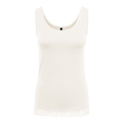 ONLY Live love tanktop - Cloud Dancer / Lace