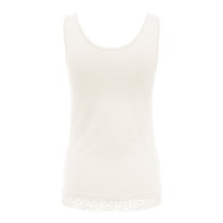 ONLY Live love tanktop - Cloud Dancer / Lace