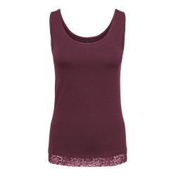 ONLY Live love tanktop - Fig / Lace