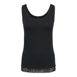 ONLY Live love tanktop - Black / Lace