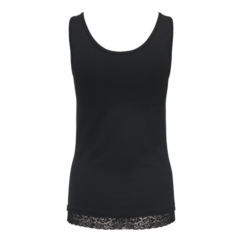 ONLY Live love tanktop - Black / Lace