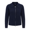 ONLY Macey zipper strikcardigan - Night Sky / Silver Zip