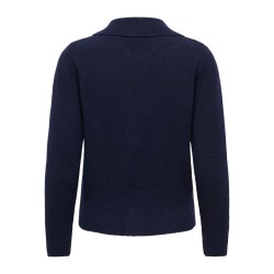 ONLY Macey zipper strikcardigan - Night Sky / Silver Zip
