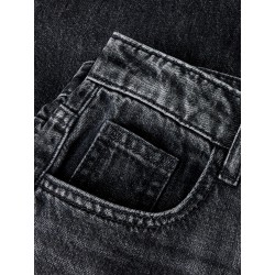 NAME IT KIDS pige - Bella barrel denim jeans - Dark Grey Denim