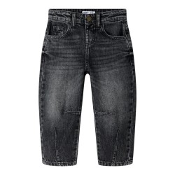 NAME IT MINI pige - Bella barrel denim jeans - Dark Grey Denim